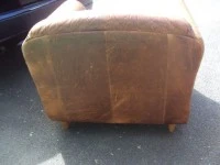 2 Leather armchairs