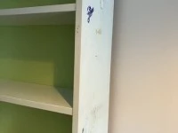 White bookshelf from Harvey Norman