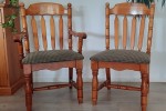 8 wood dining chairs