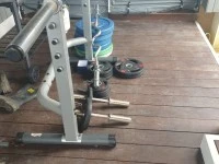 Bench press and weights