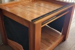 Wooden retail display units 2 x vertical units and 4 x Island/Table di...