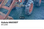 Kubota tractor 6030 with front end loader