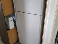 Standard fridge freezer, washing machine and wall unit 6ft high and a ...