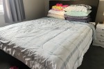 King bed w/ headboard, Drawer, queen bed w/ headboard, dinner table fe...