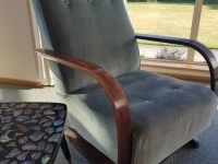 Vintage Deco Mid Century Bentwood Rocking Chair