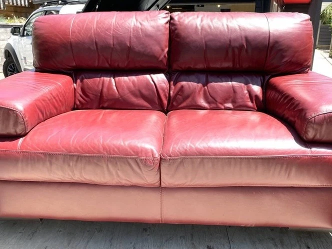 Leather 3 & 2 Seater ex Farmers