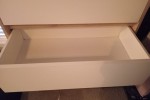 Wood/white chest of drawers