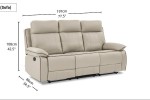 3 seater recliner sofa Will be as it is, NOT dissambled, 1 seater recl...