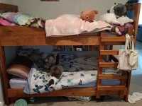 Single Bunk beds, Single mattress x1