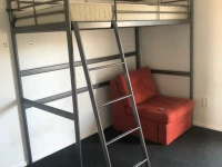 Single mattress, Loft bed frame, steel