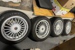 Full set x4 of wheels rims with fitted tyres. Each wheel is 16 inch di...