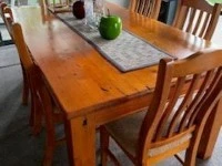 Recycled Pine Dinning table