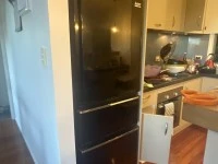 Queen bed and mattress, Queen bed and mattress, Fridge, Washing machin...