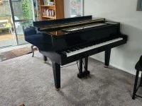 Black Baby grand piano