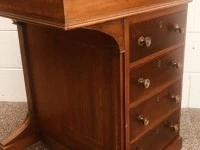 Antique Davenport Writing Desk, Beautifully Crafted, Inlaid>>>