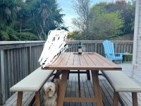 Outdoor table and 2 Bench Seats