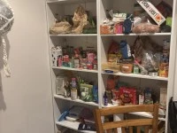 Single bed (2), Shelf, Desk (2), Drawers (2), Small dining table, Chai...