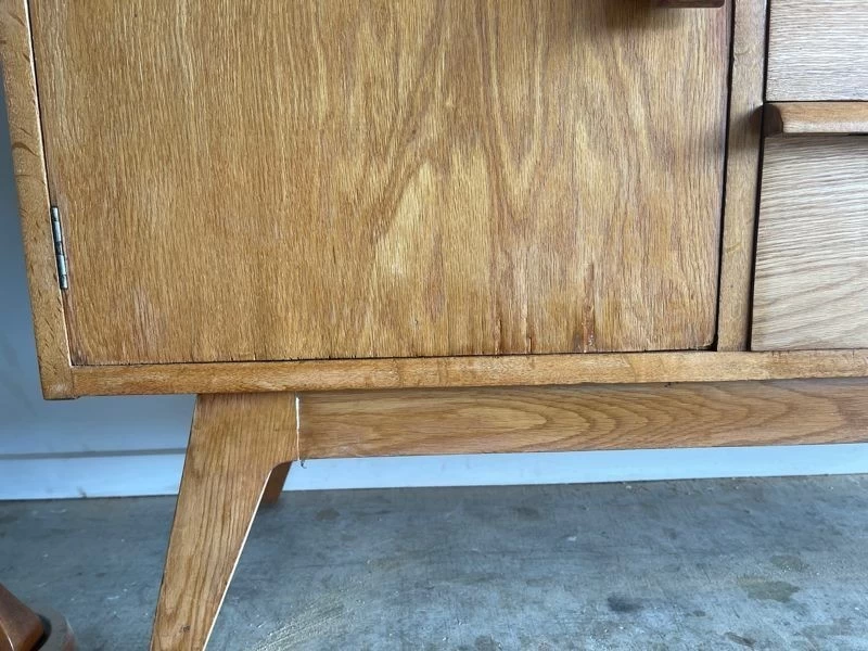 Solid Oak Mid Century Sideboard