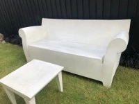 Kartell Bubble couch and side table