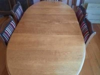 Oak dining table - 185cms