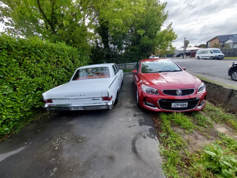 2x Toyota Hilux utes 1975 and 1x 1965 Rambler Classic.