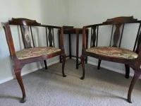 Two Chairs, Bedside table