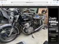 Motorcycle Honda 750 four