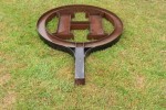 Corten Steel Sign with History *SOLID/HUGE/HEAVY*