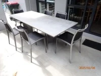 Outdoor Concrete Table + chairs