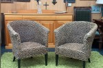 2 rattan chairs