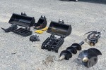A ATS POWER T460 skid steer, auger for skid steer and EXCAVATOR/BUCKE...