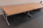4 standing desks size below is for each desk, 4 mobile drawer units ...