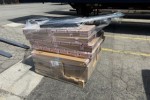 Boxes, arm chairs, various personal goods, artwork ~7 cu m total