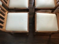 Rustic dining table and 8 chairs