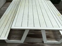 Outdoor picnic table