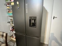 Queen Bed frame and mattress, 508L double door fridge, 65' Television,...