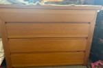 1 sideboard, 1 small mirror, 1 dressing table, 1 chest of drawers long...