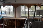 Wooden ornate bar leaner/frame