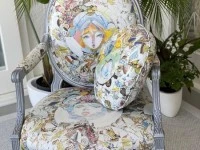 Stylish wing chair
