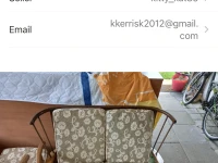 Two seater small wooden couch, Chair