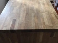 Solid American Oak Bar Leaner Set