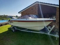 4.7m steadcraft boat on trailer