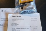 Lg 324 l vertical freezer matt black.