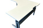 Height adjustable Corner Desk by Vidak and Haworth