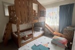 Solid Timber Tree House Bunk Bed with Slide & Stairs