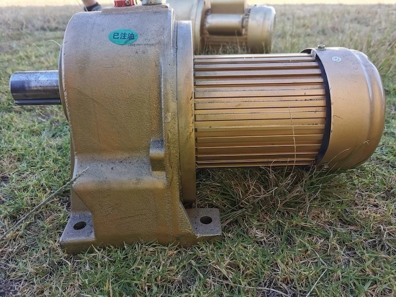 Electric Motor with Reduction Gearbox