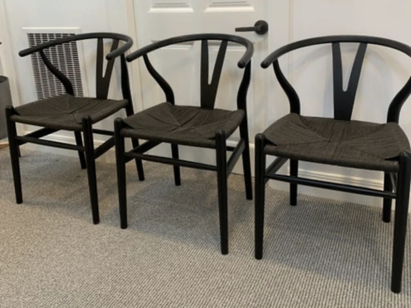 6 x wishbone dining chairs