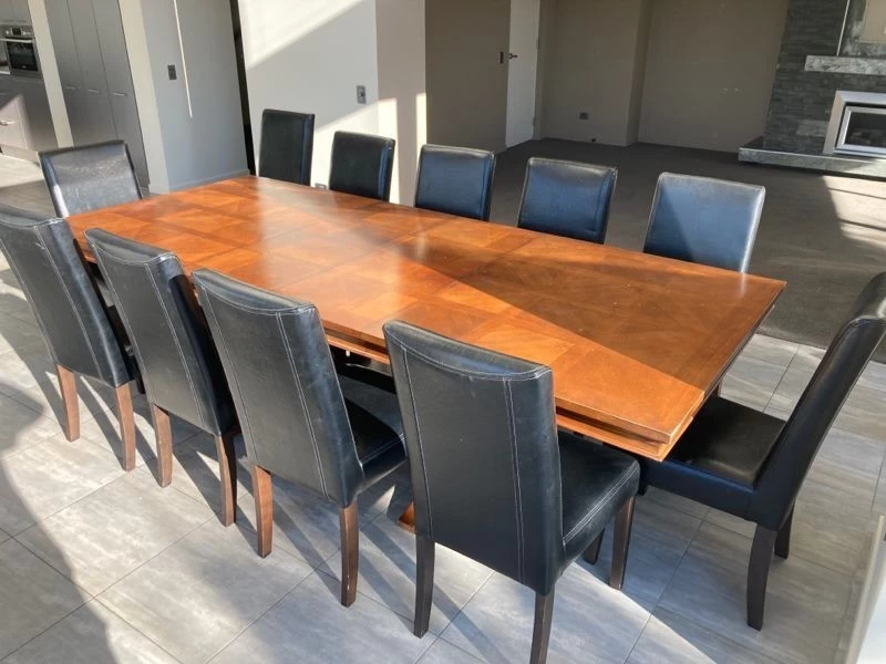 Formal dining suite with 11 chairs