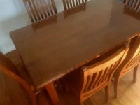 Wood Dining table & Chairs
