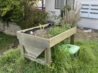 Washing Machine, Dryer, Vegetable planter full